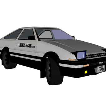 超精细汽车模型 头文字D AE86